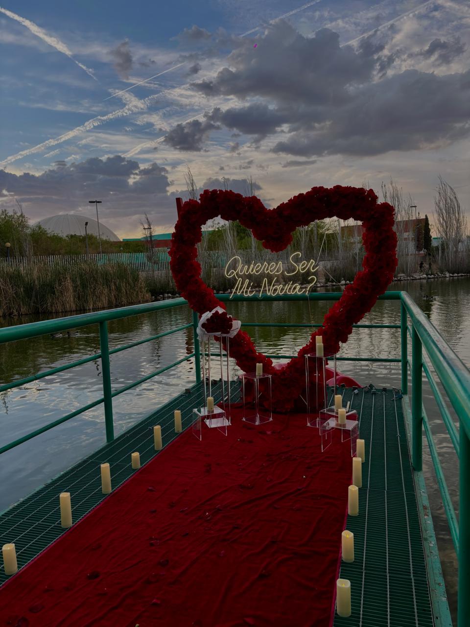 Pedida romántica nocturna